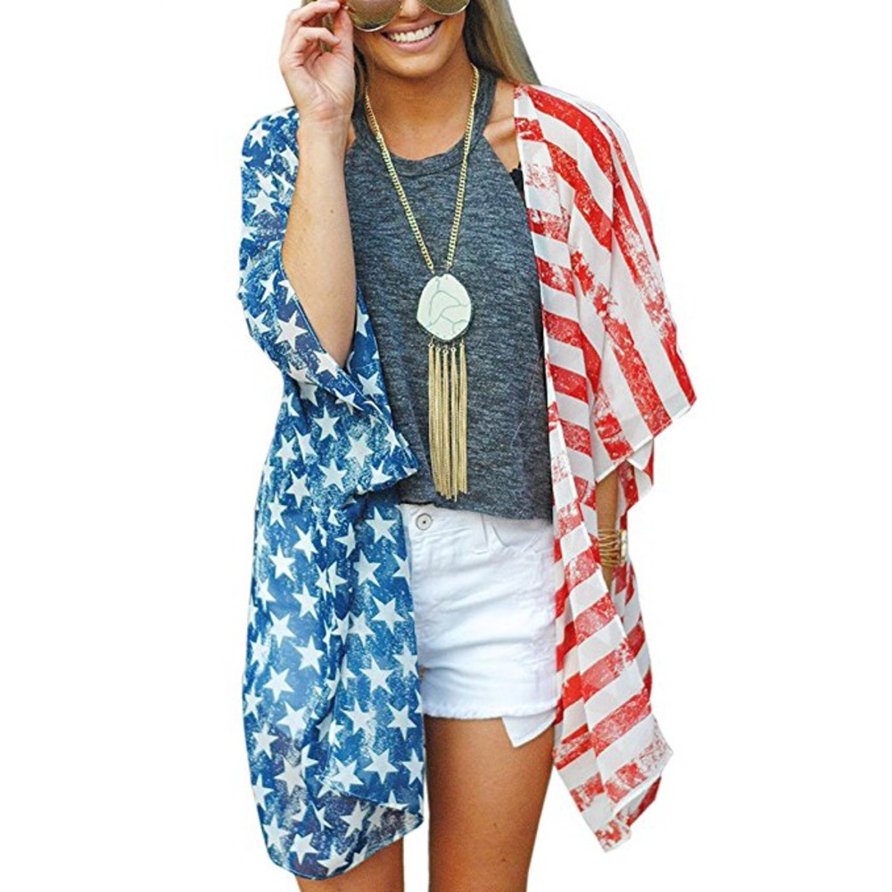 🇺🇸Womens American Flag Kimono🇺🇸